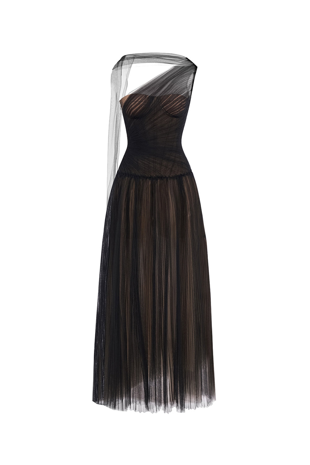 Draped Midi Dress
