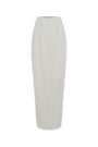 Chloe Straight Basic Microfiber Floor Length Skirt