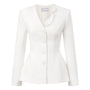 Tulip Peplum Applique Blazer