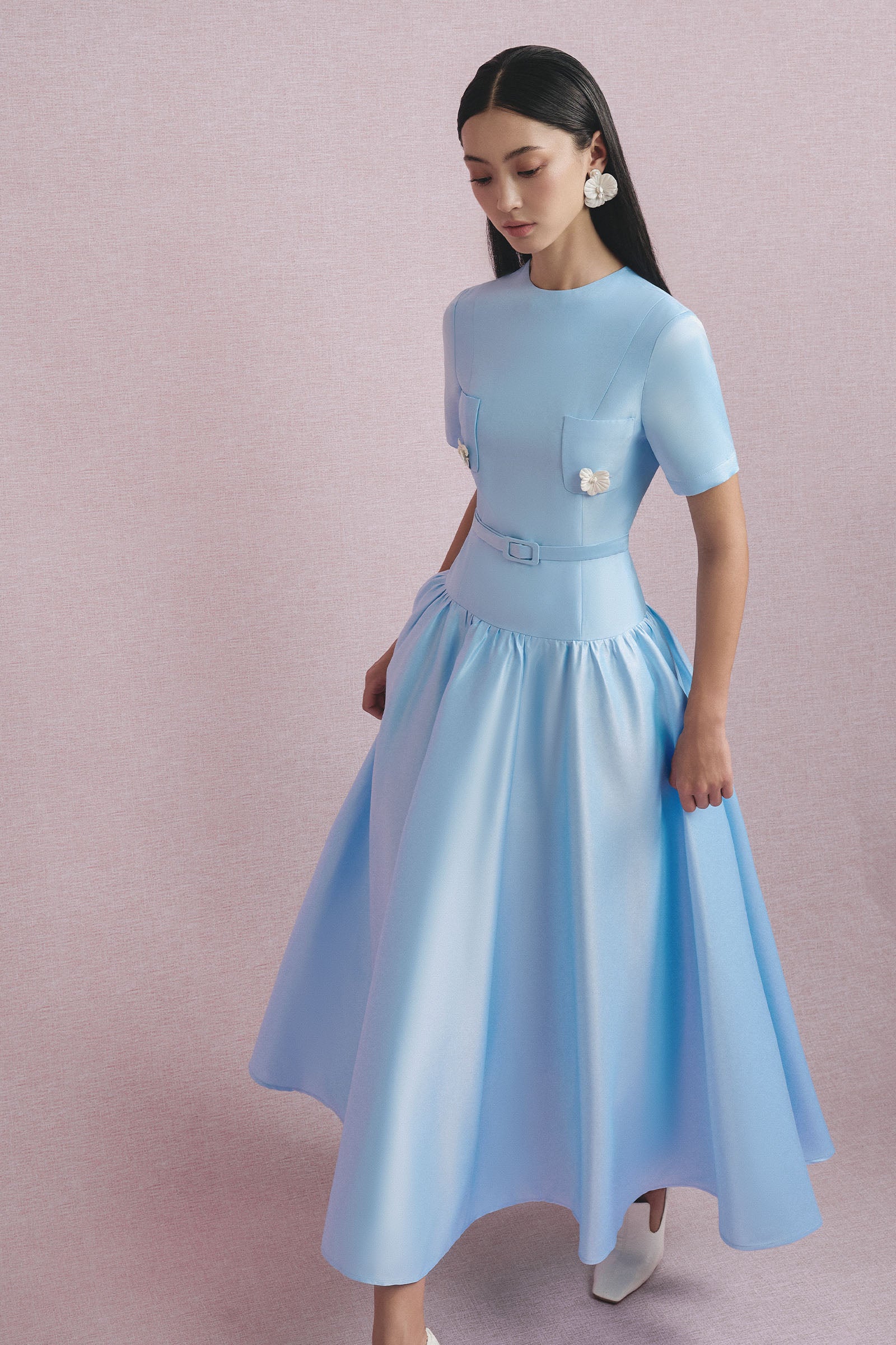 Visan A-line Midi Dress