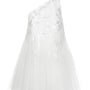 Viorein Babydoll One Shoulder Tulle Top