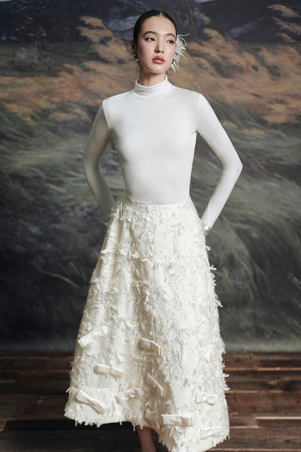 Saudade Turtle Neck Top