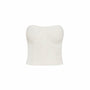 Lumi Bodycon Scoop Neck Twill Crop Top