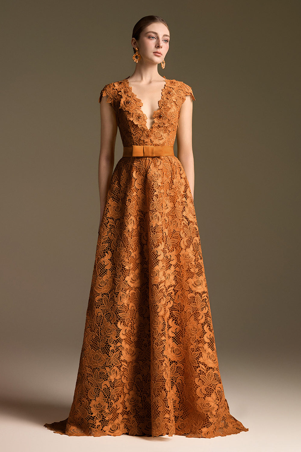 Solène V-Neck Maxi Dress