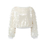 Aura Straight Diagonal Neck Mesh Top