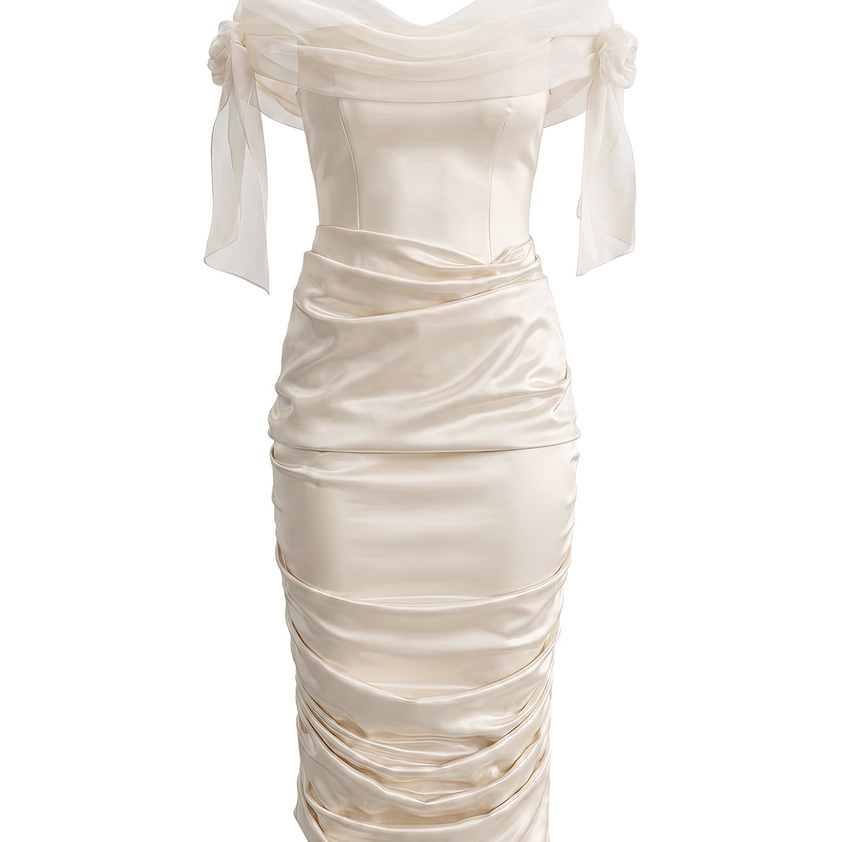Marais Ruched Midi Dress