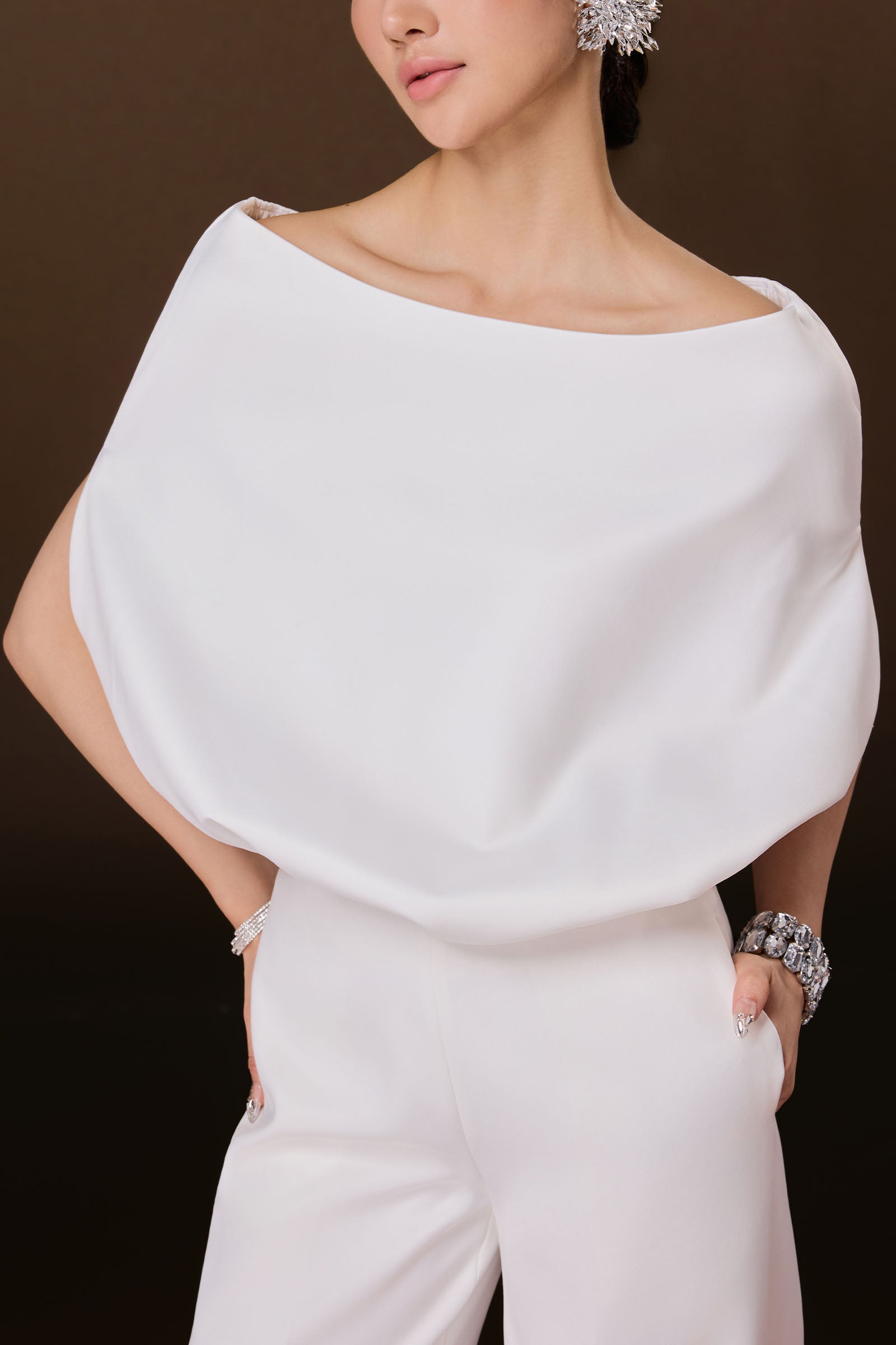 Marquise Boat Neck Jumpsuit