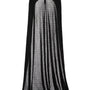 Pansy Straight Turtle Neck Elastic Cotton Floor Length Cape