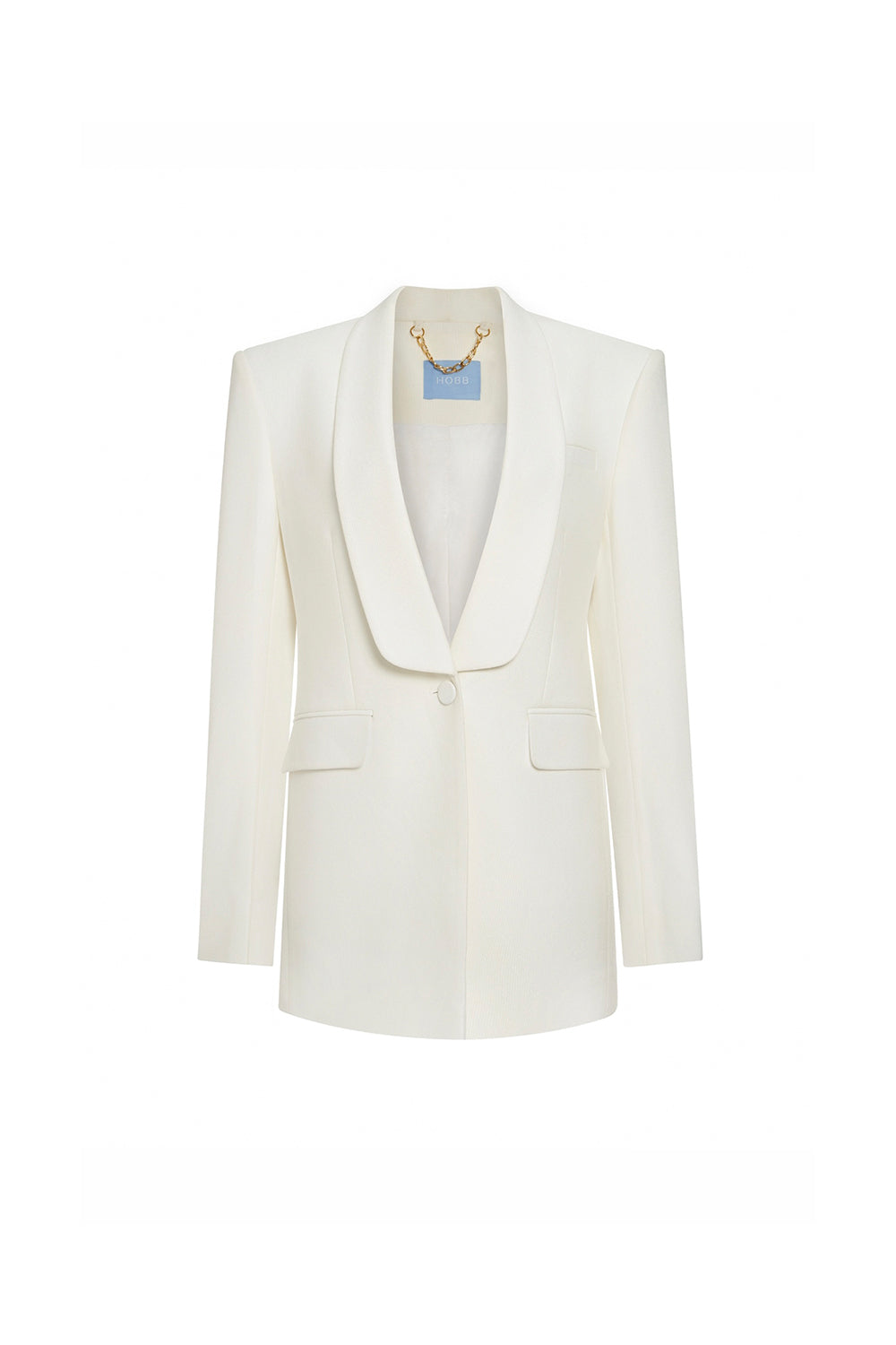 Gwen Sheath Shawl Lapel Silk Wool Blazer