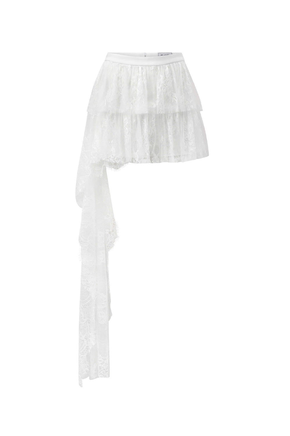 Aura Layered Extended Flap Lace Mini Skirt