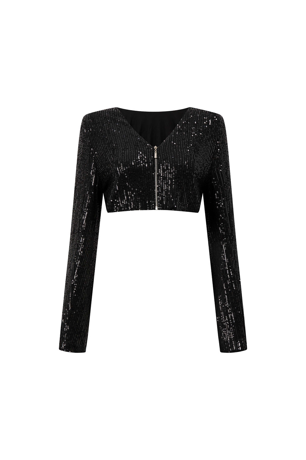 Canyon Cropped Boat Neck Sequin Top