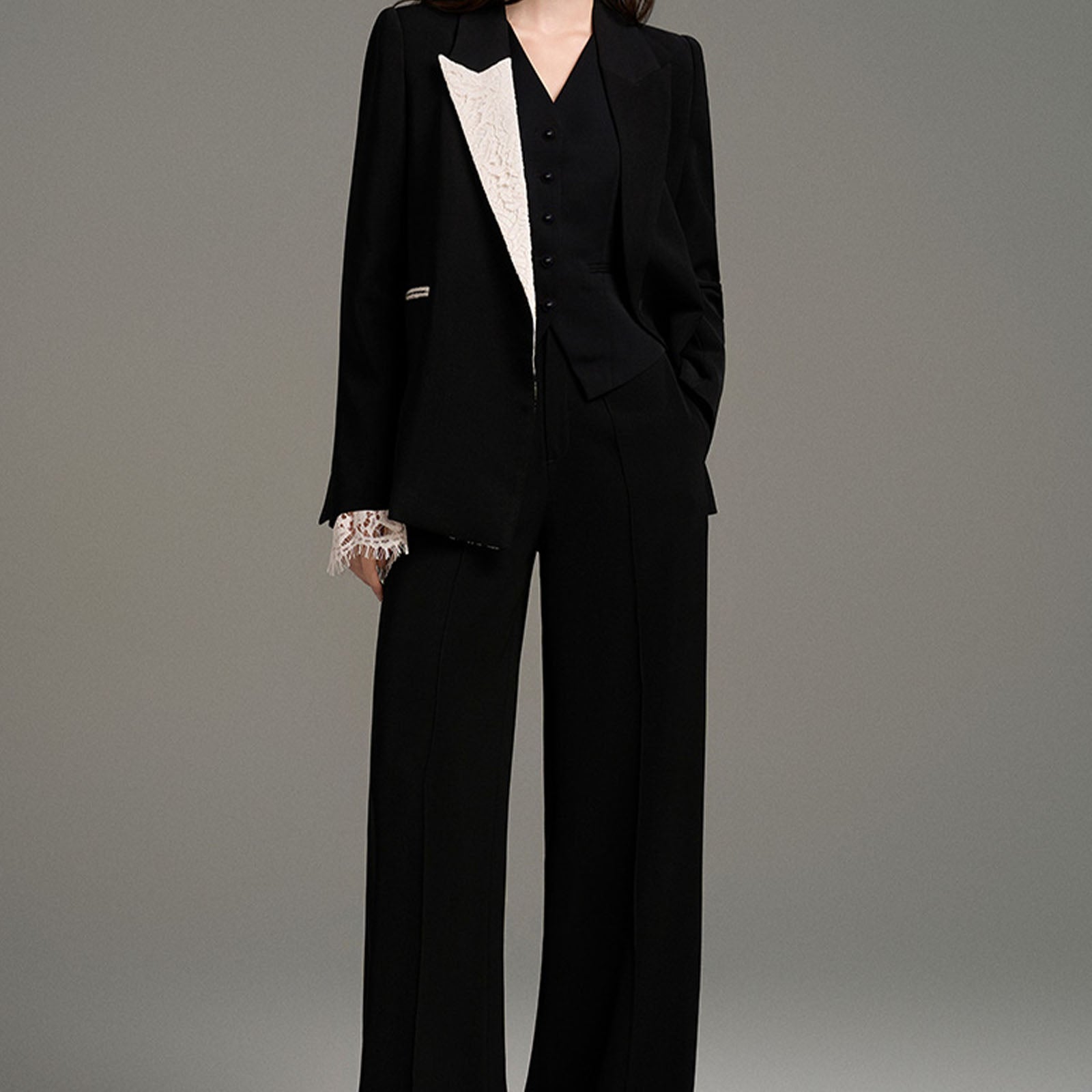 Virelle Notched Lapel Blazer