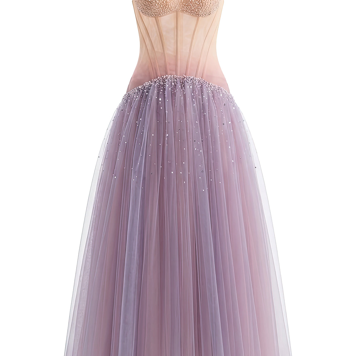 Lilac Bead Maxi Dress