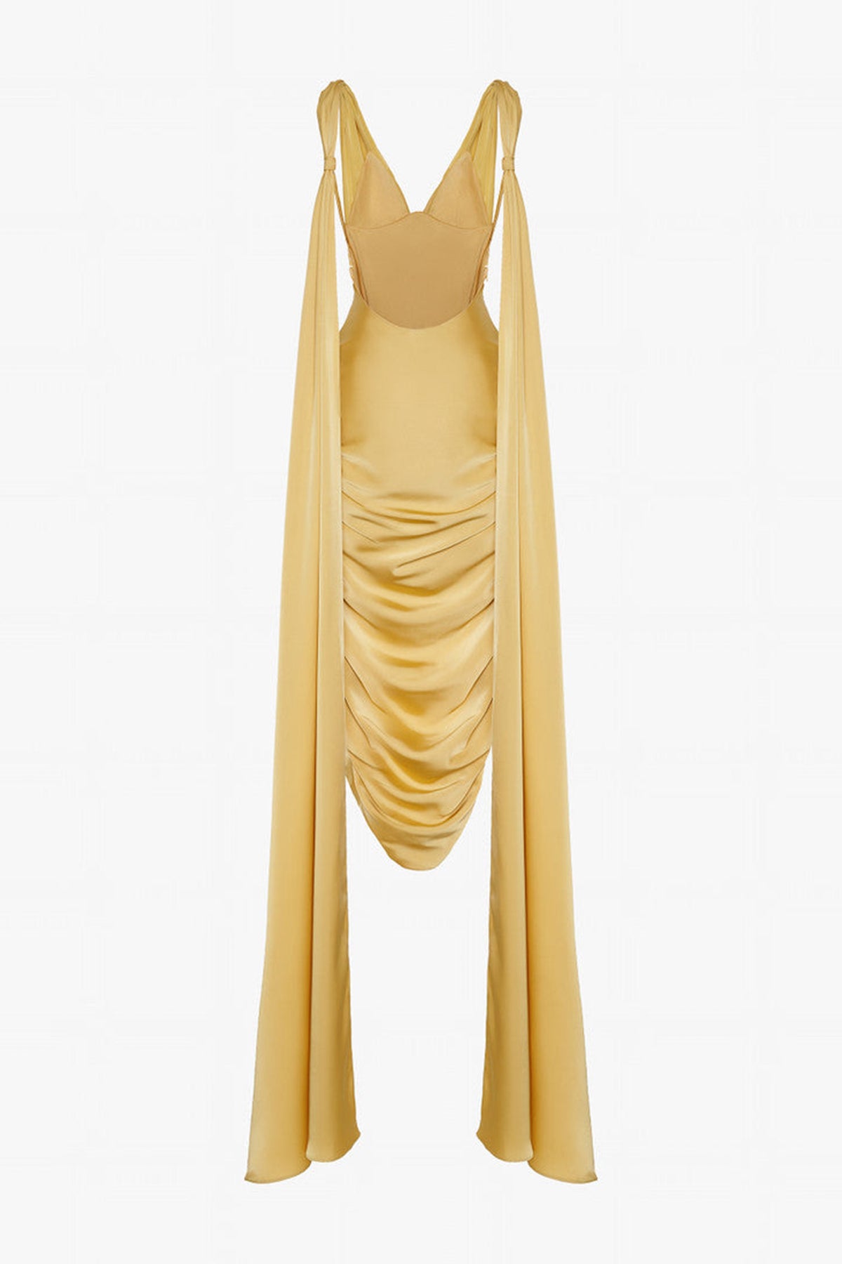 Merciless Middle Eastern-Inspired Dress with Flowing Silk Flaps
