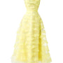 Fatima Fit and Flare Straight Across Neck Organza Midi Dress