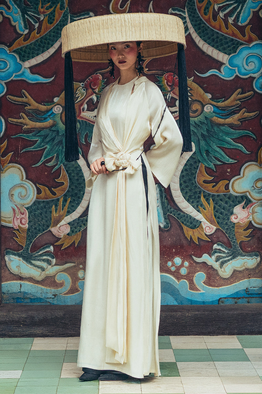 Ket Phuc Straight Synthetic Silk Pants