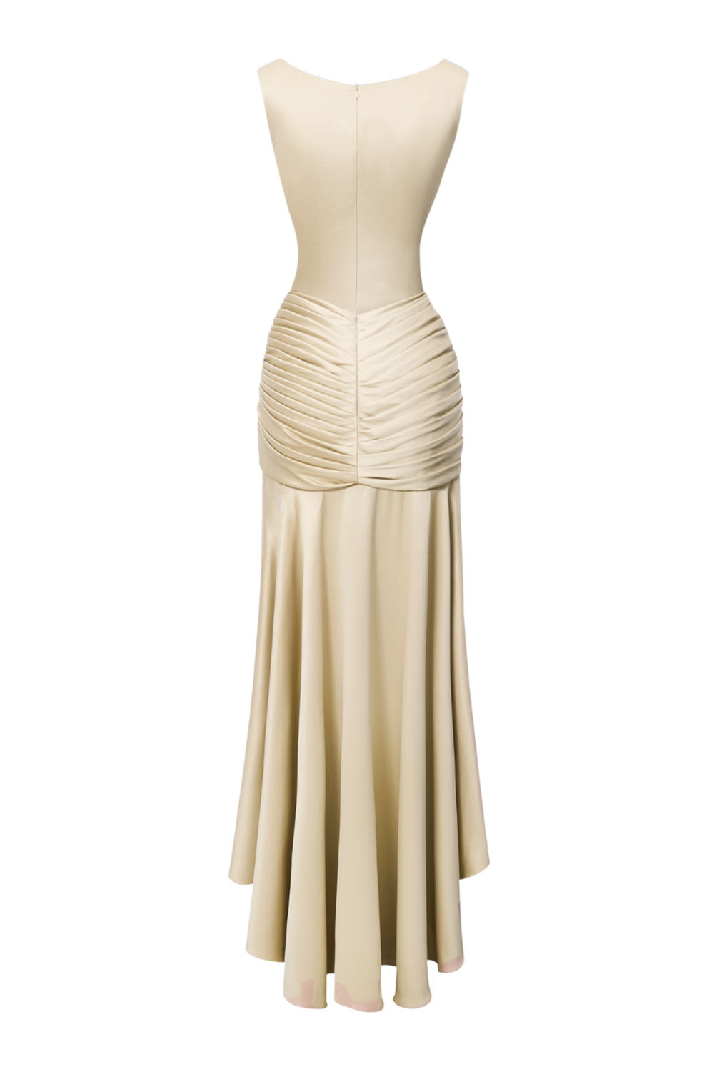 sheath dress with asymmetrical neckline my cafe Green Ribbed Knit Midi Dress with Asymmetrical Neckline