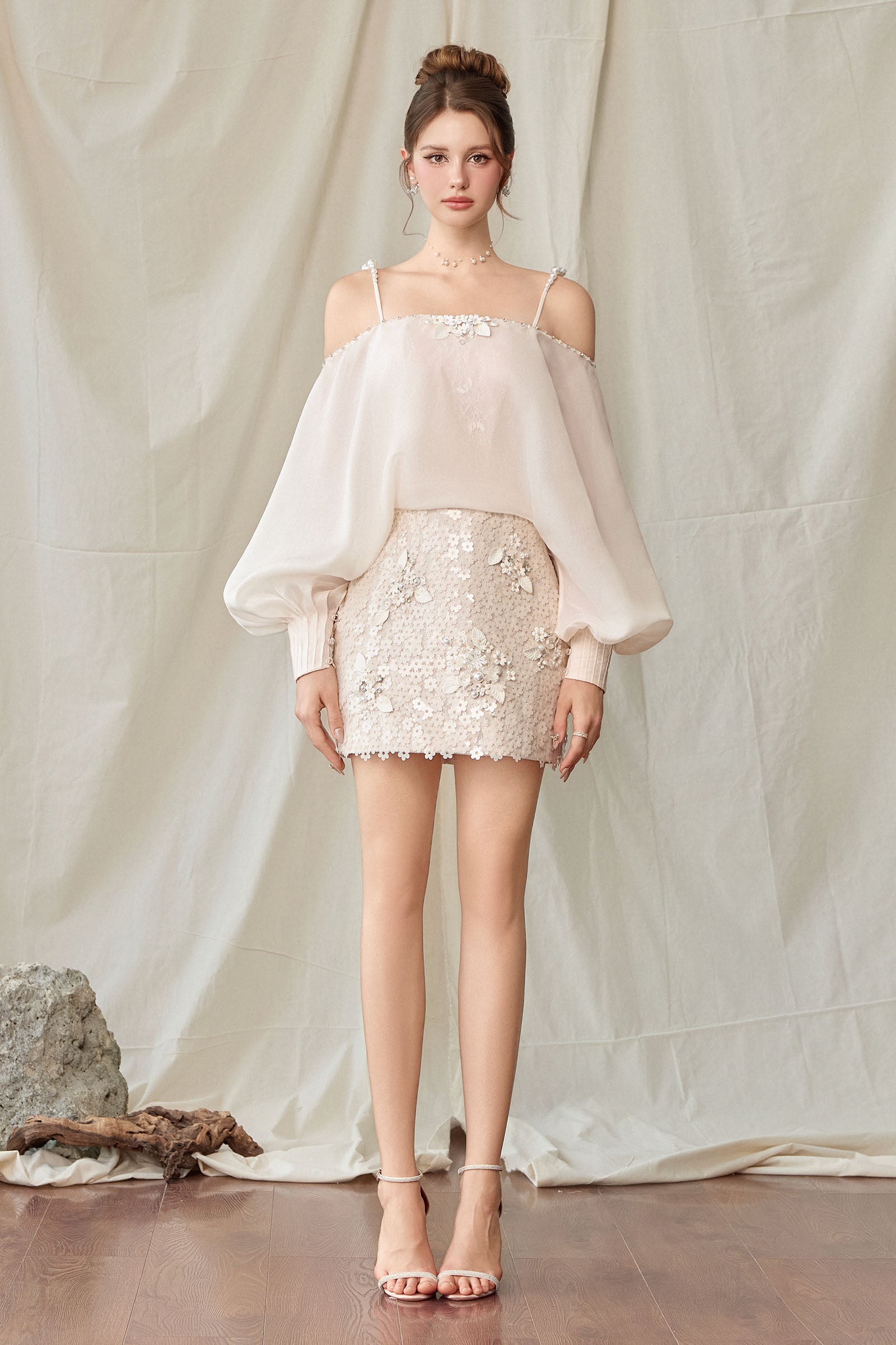 Linnea Cold Shoulder Sleeve Mini Dress