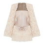 Bambi Cropped Long Sleeved Faux Fur Jacket