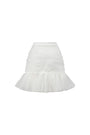 Ashley Drop Waist Gathered Tulle Mini Skirt
