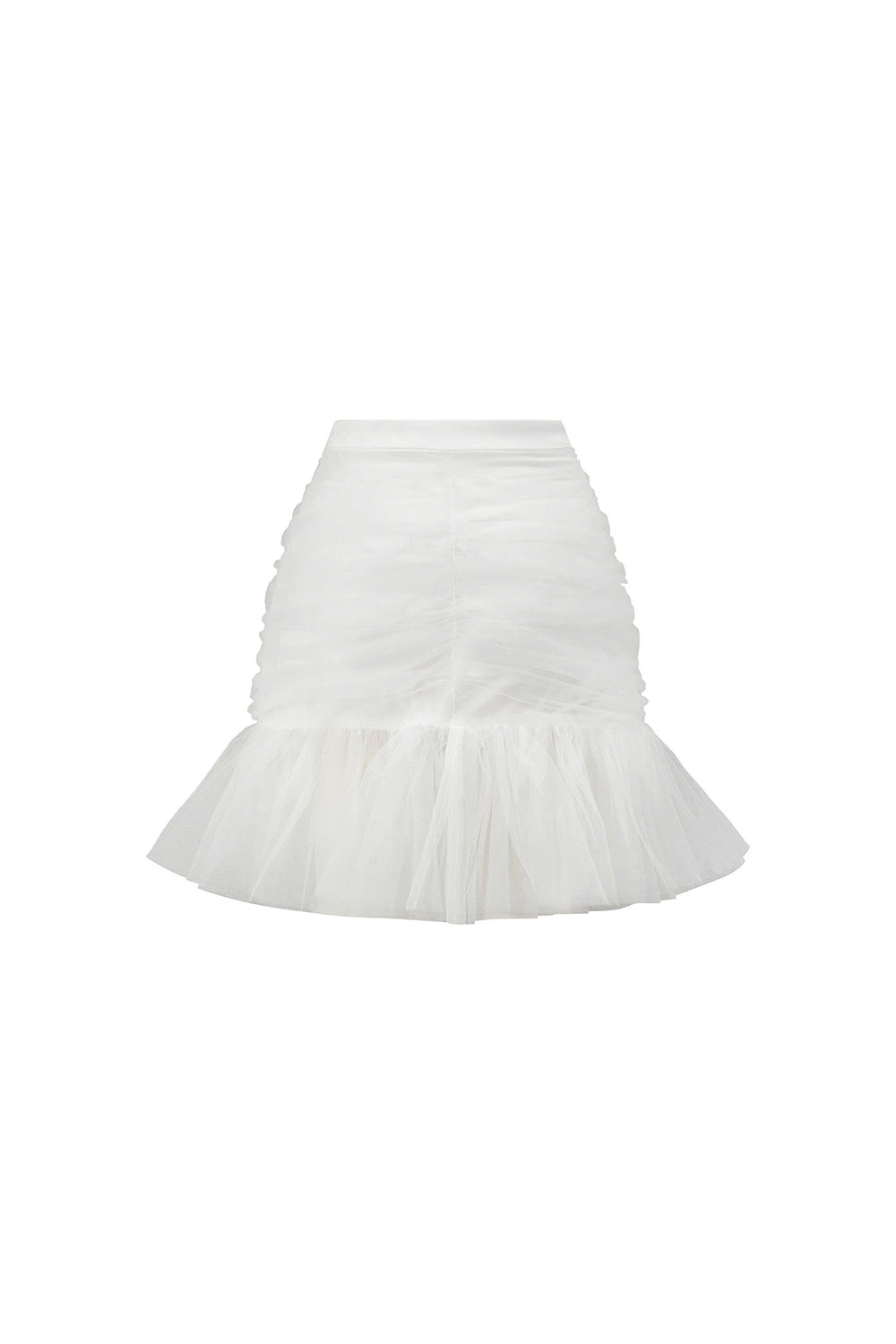 Ashley Drop Waist Gathered Tulle Mini Skirt