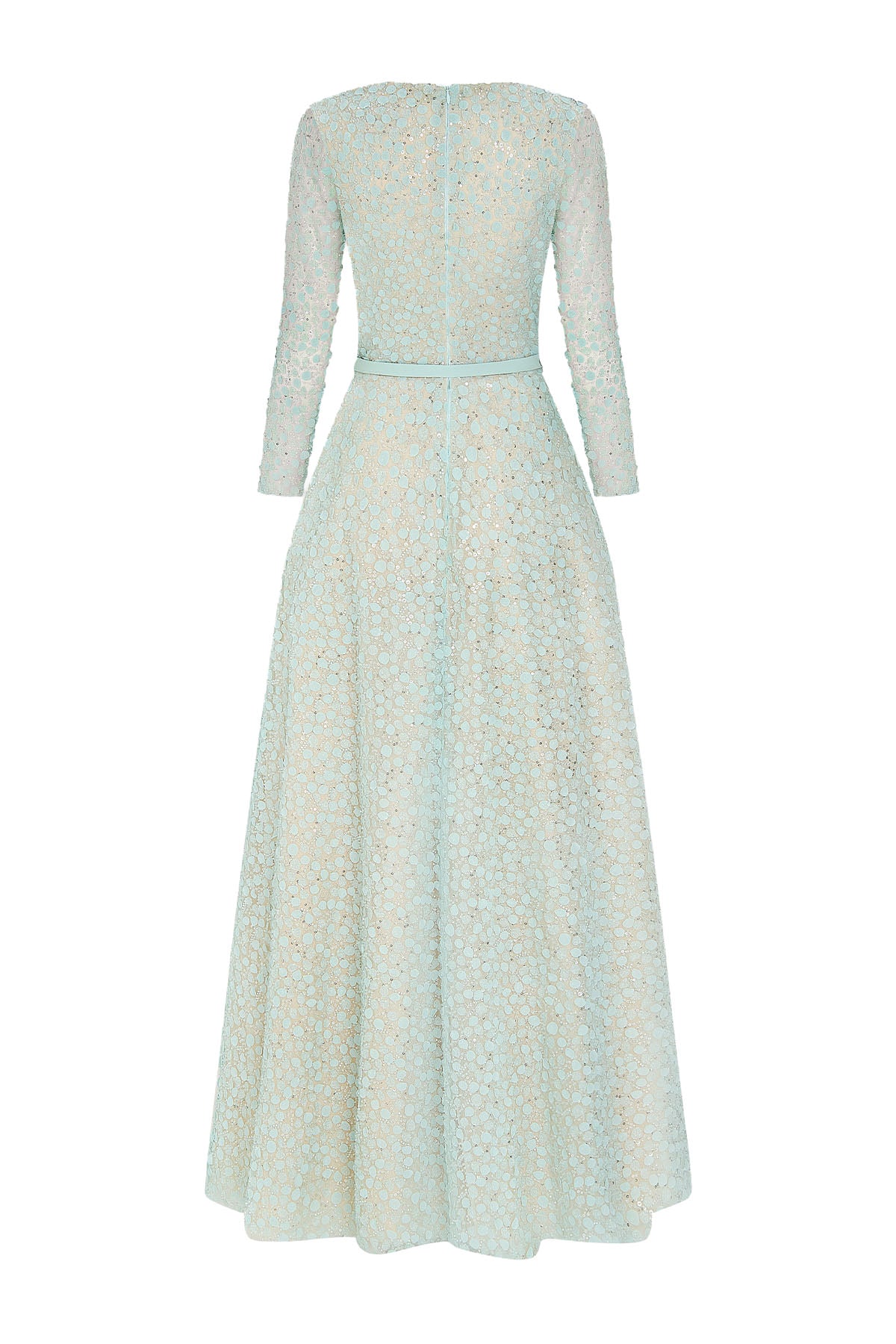 Sapphire Boat Neck Maxi Dress