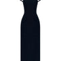 Black Pearl Beaded Midi Dress