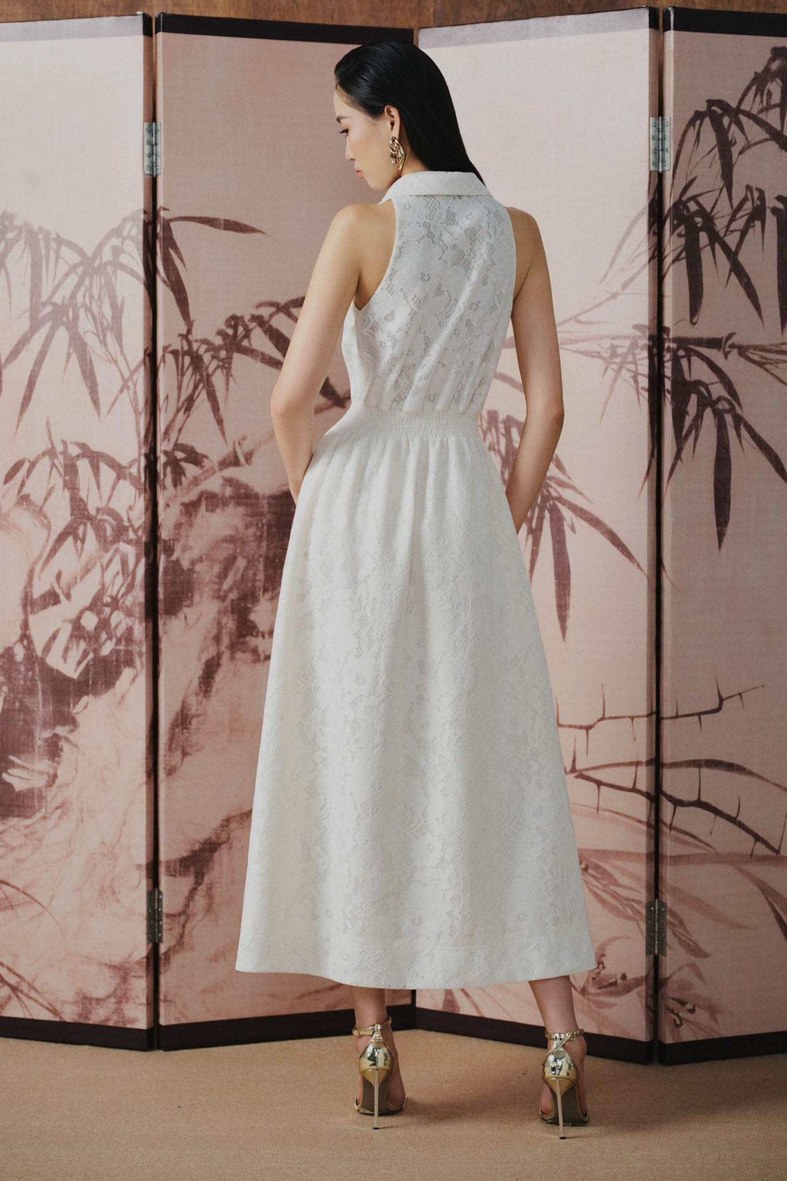 Rosie Applique Midi Dress