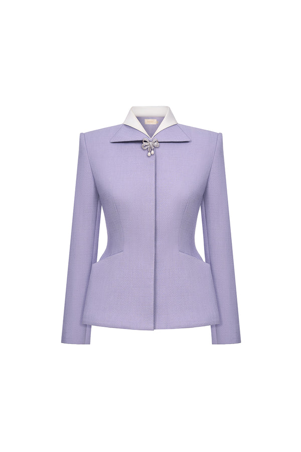 Pandora Structured Square Shoulder Polyester Jacket