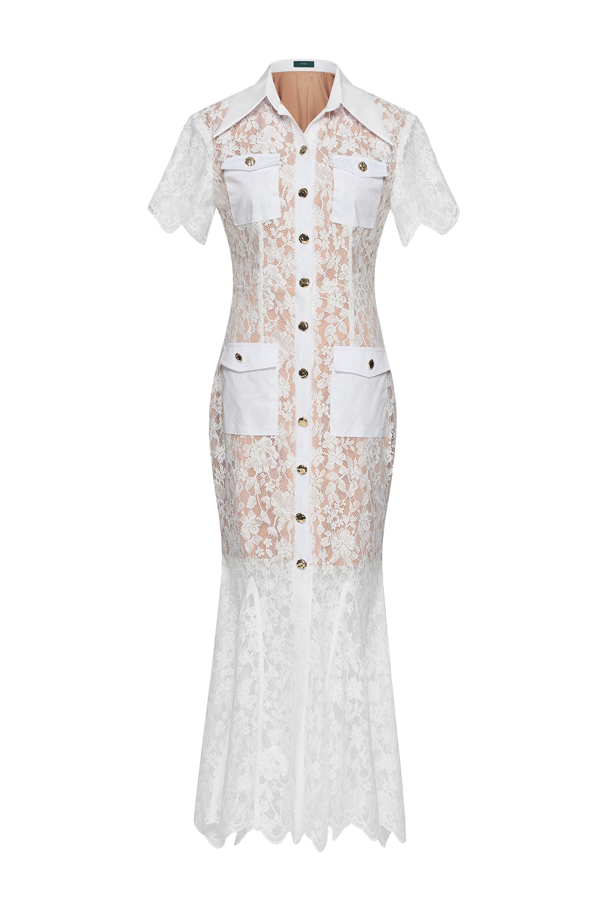 Zelda Collared Midi Dress