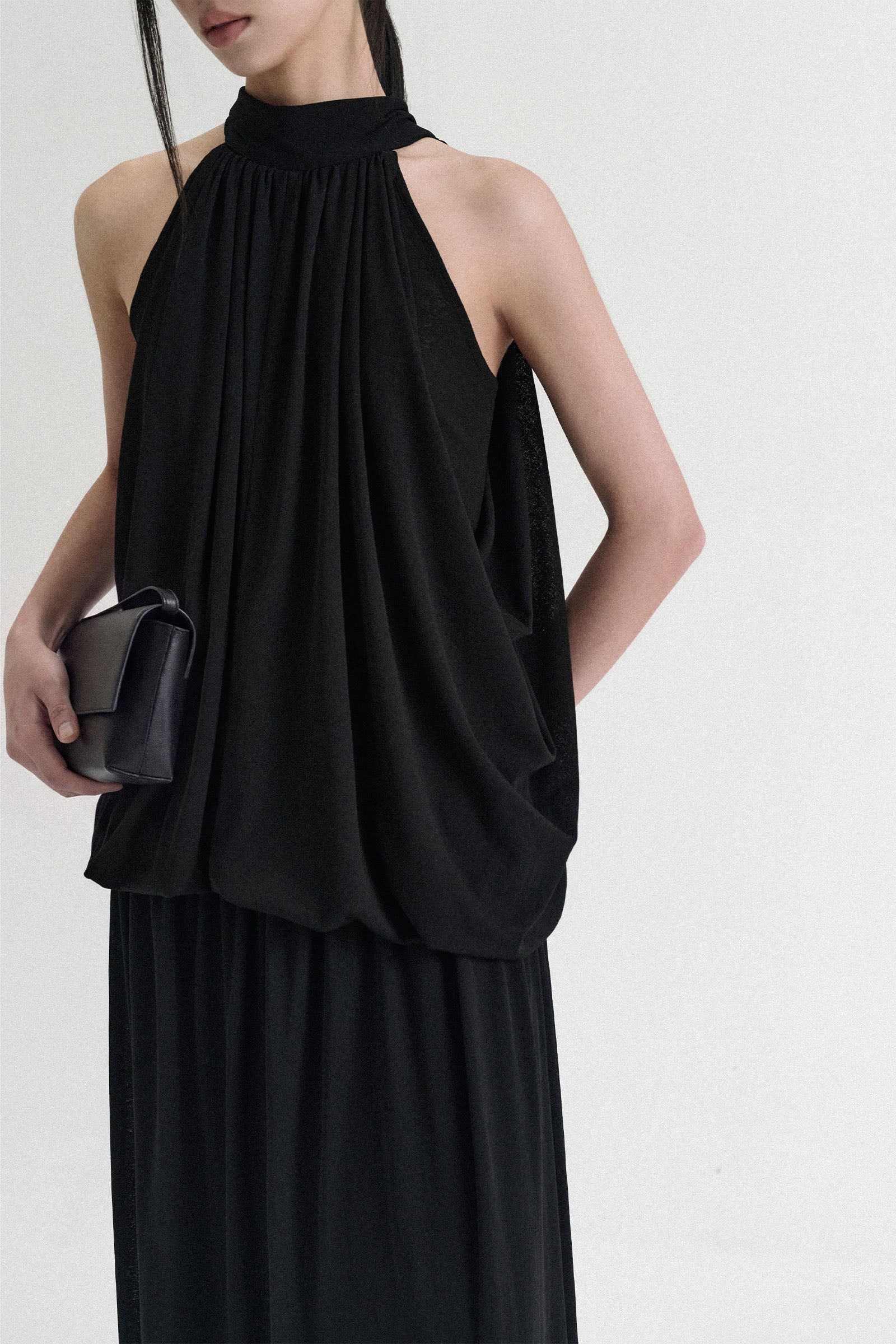 Denzel Halter Maxi Dress