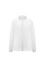 Lucca Straight Puffy Sleeved Organza Shirt