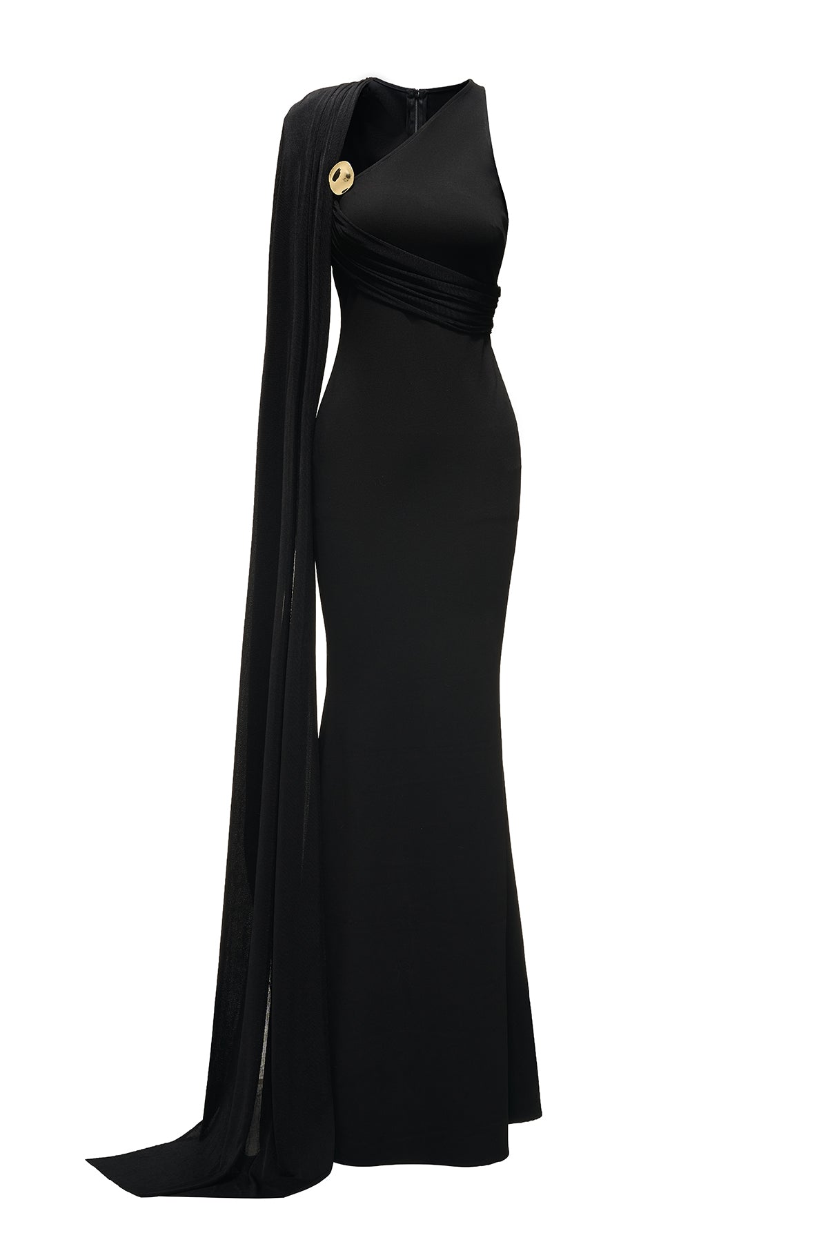 Layla Asymmetric Neck Maxi Dress