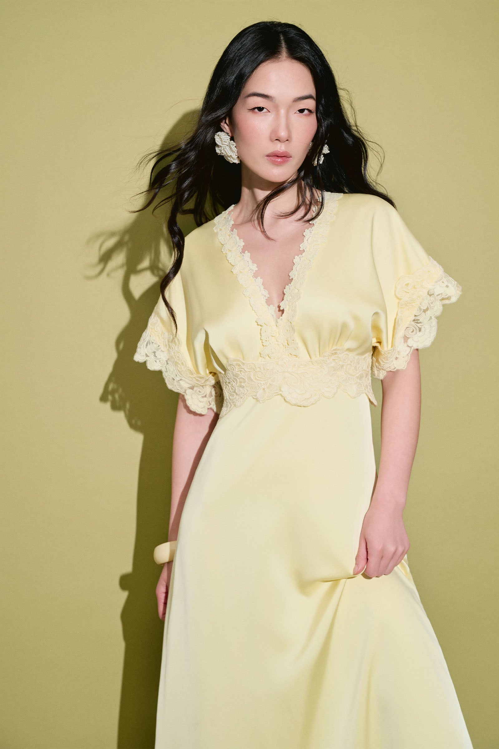 Leonora Butterfly Sleeve Maxi Dress