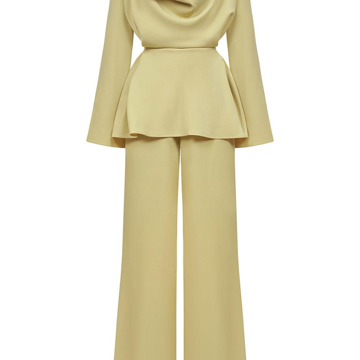 Sunshine Blouson Wide Leg Cotton Silk Floor Length Set