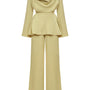 Sunshine Blouson Wide Leg Cotton Silk Floor Length Set
