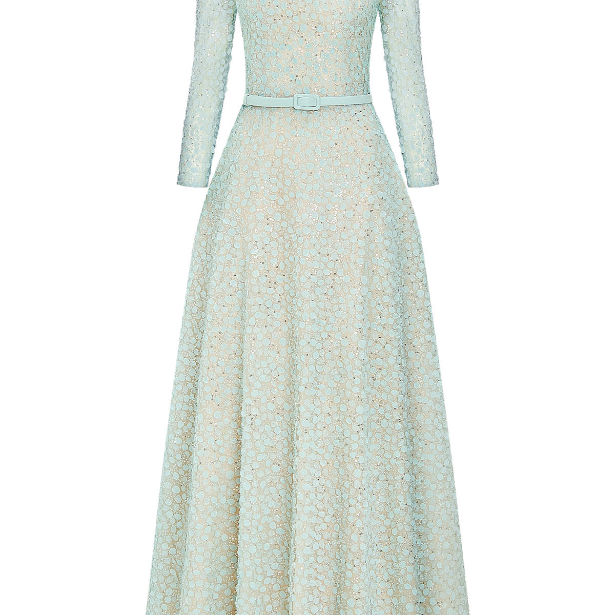 Sapphire Boat Neck Maxi Dress