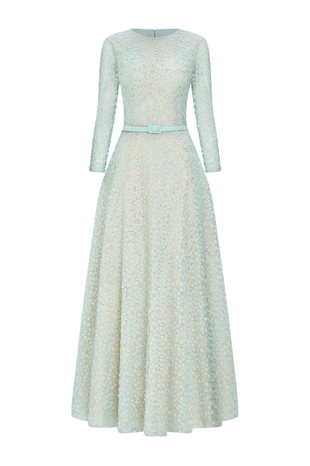 Sapphire Boat Neck Maxi Dress