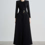 Heloris Pleated Layered Polyester Floor Length Skirt - MEAN BLVD