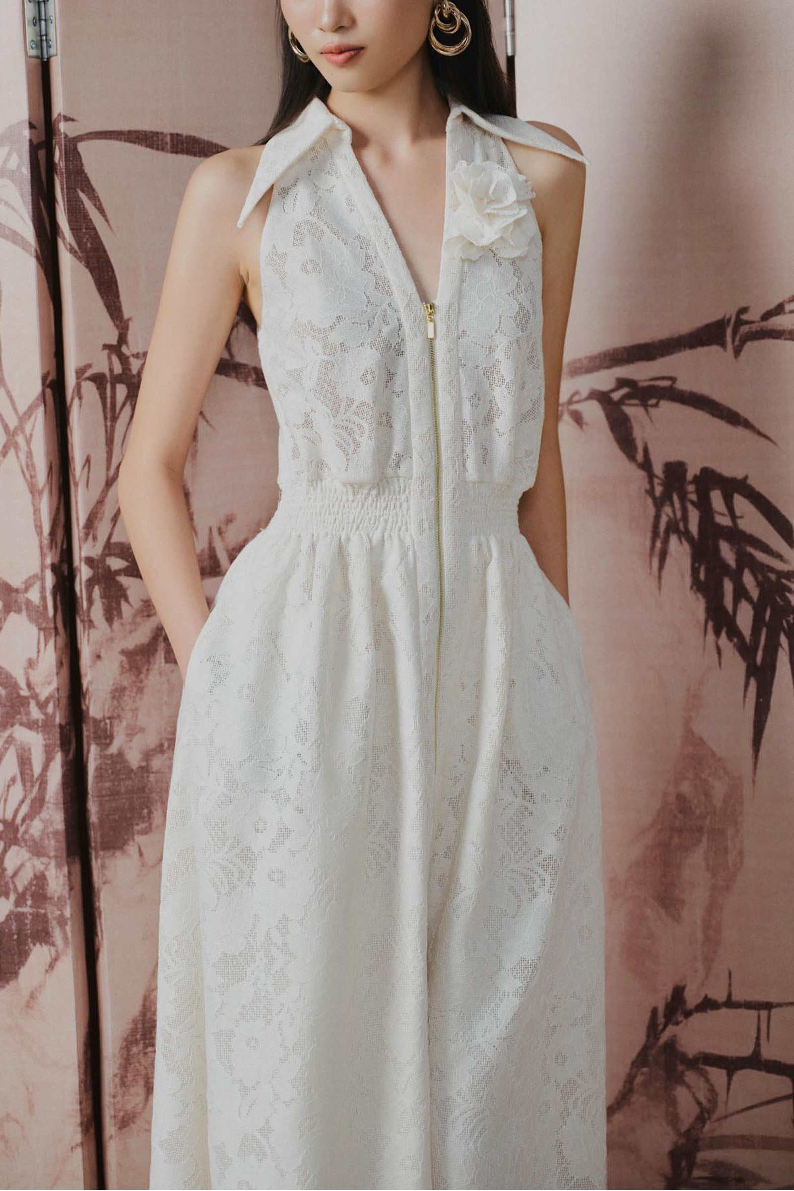 Rosie Applique Midi Dress