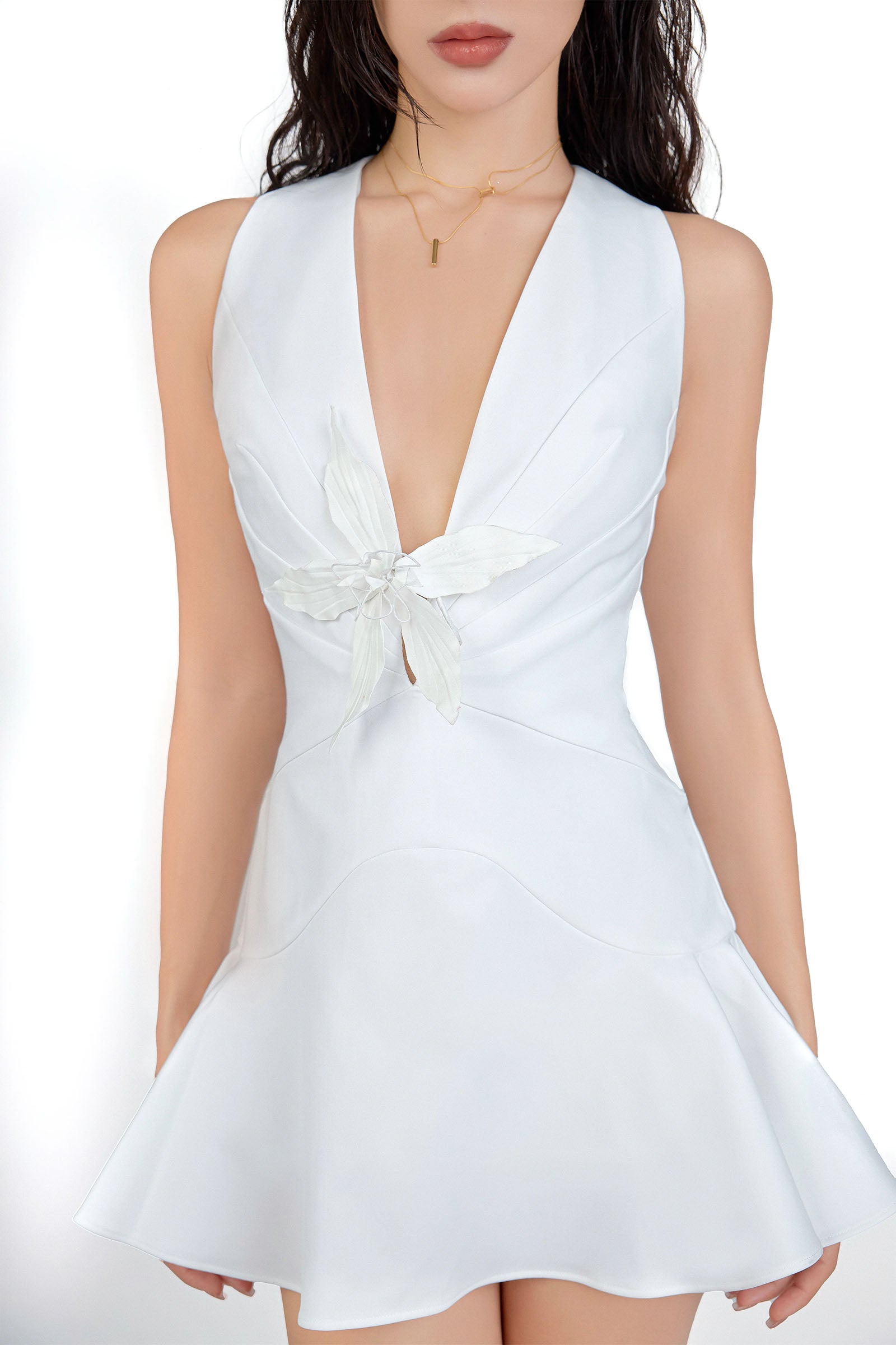 Aphrodite Halter Mini Dress