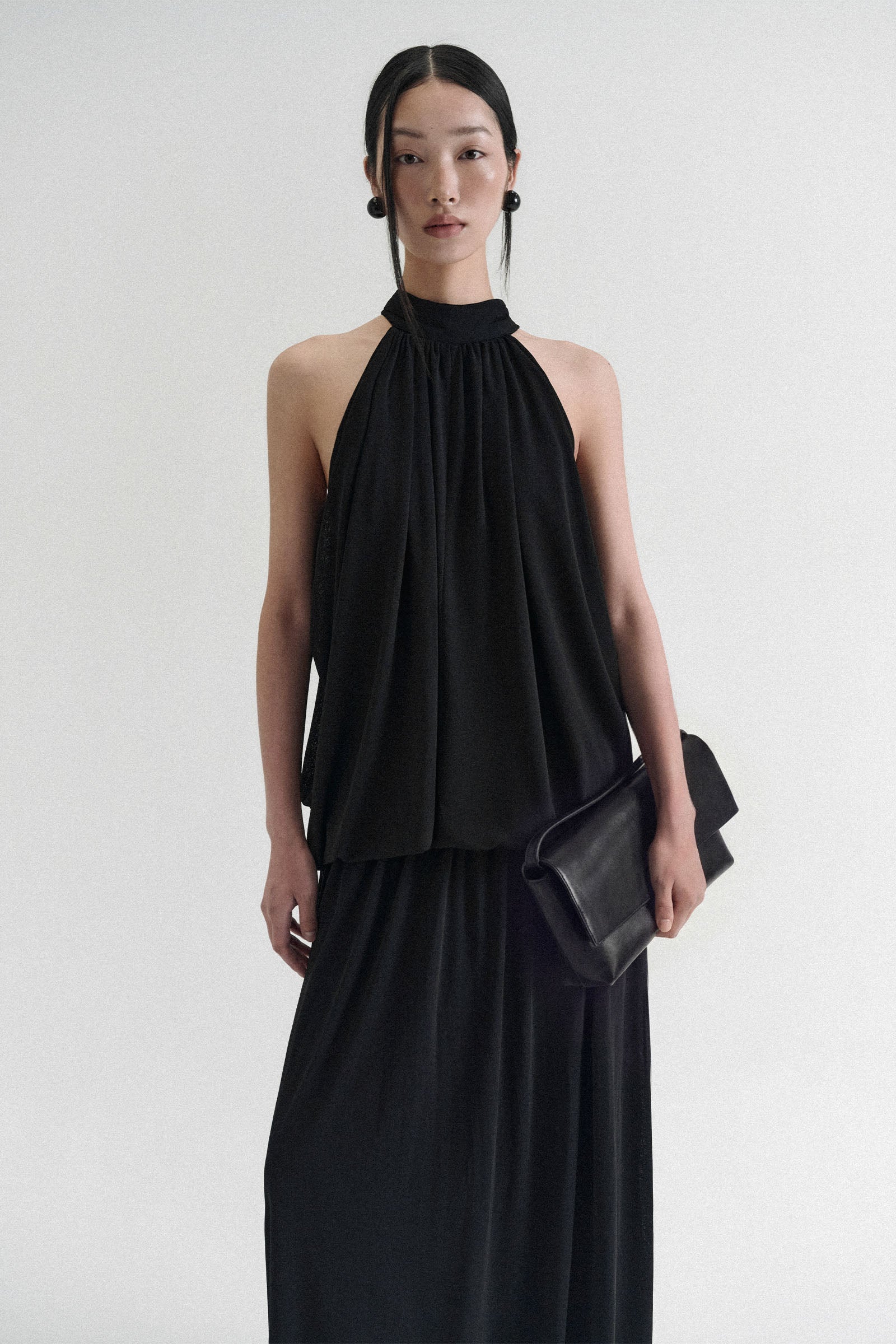Denzel Halter Maxi Dress