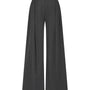 Sola Straight Wide Leg Wool Blend Floor Length Pants