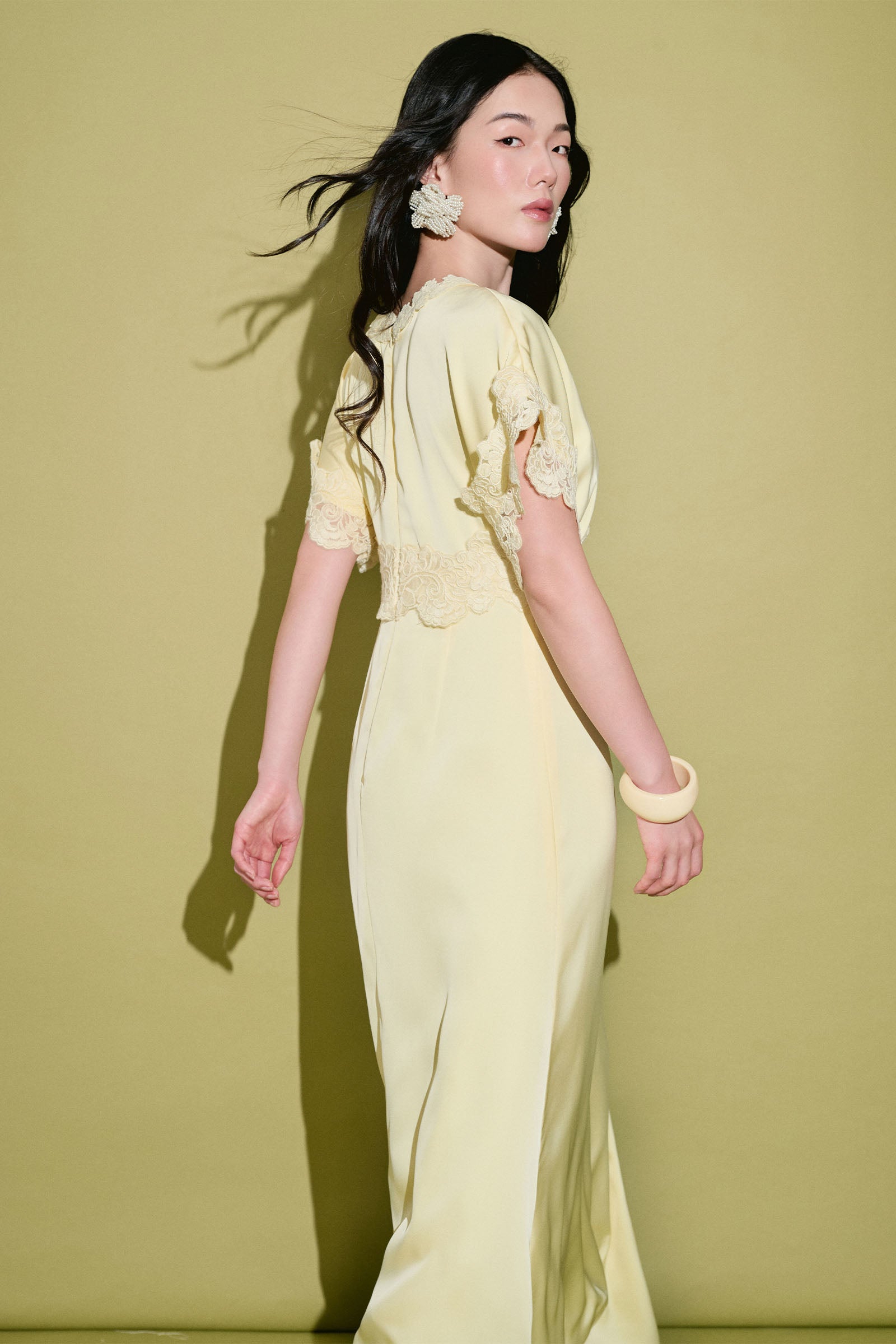 Leonora Butterfly Sleeve Maxi Dress