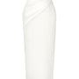 Serena Straight Back Slit Rayon Blend Skirt