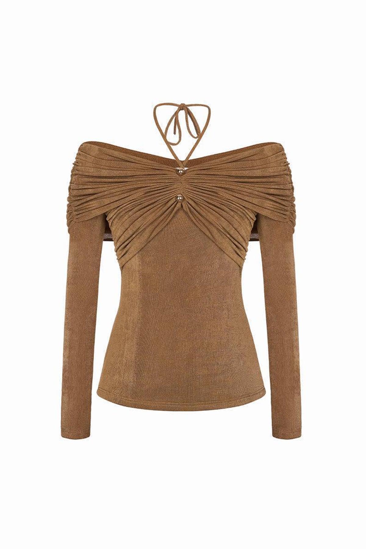 Son Bodycon Long Sleeved Knitted Fabric Top