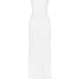 Sugar Sheath Square Neck Ribbed Spandex Maxi Dress