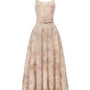 Tidal Whisper A-line Spaghetti Strap Embroidered Lace Maxi Dress