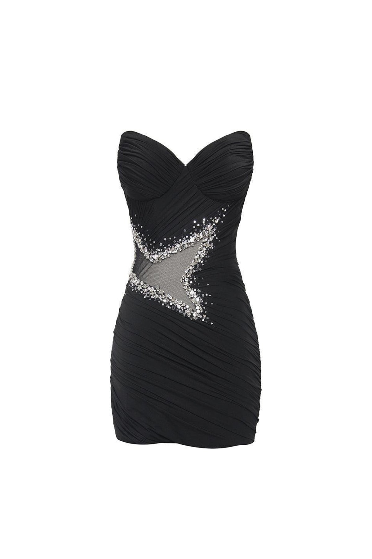 Viola Bodycon Sweetheart Neck Spandex Mini Dress