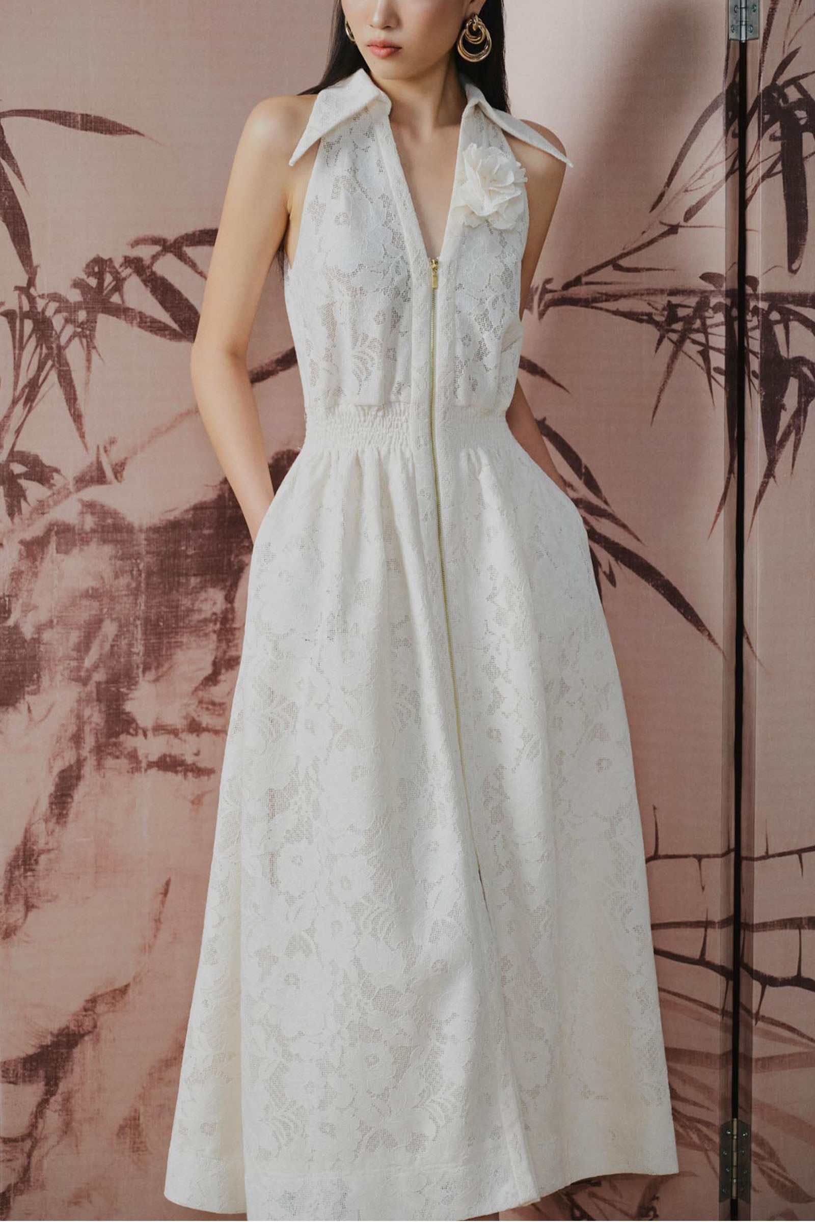 Rosie Applique Midi Dress